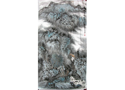 赵星州-溪山听泉